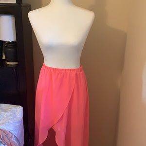 H&M Divided Hot Pink Maxi Skirt